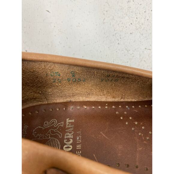 VTG Johnston & Murphy USA Aristocraft tassel 2-toned leather dress shoes loafers